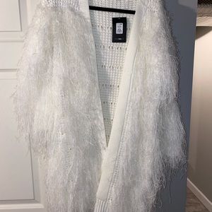 Fur cardigan